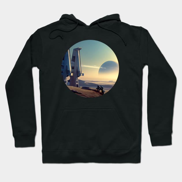 Future world Art Print Hoodie by vectrus